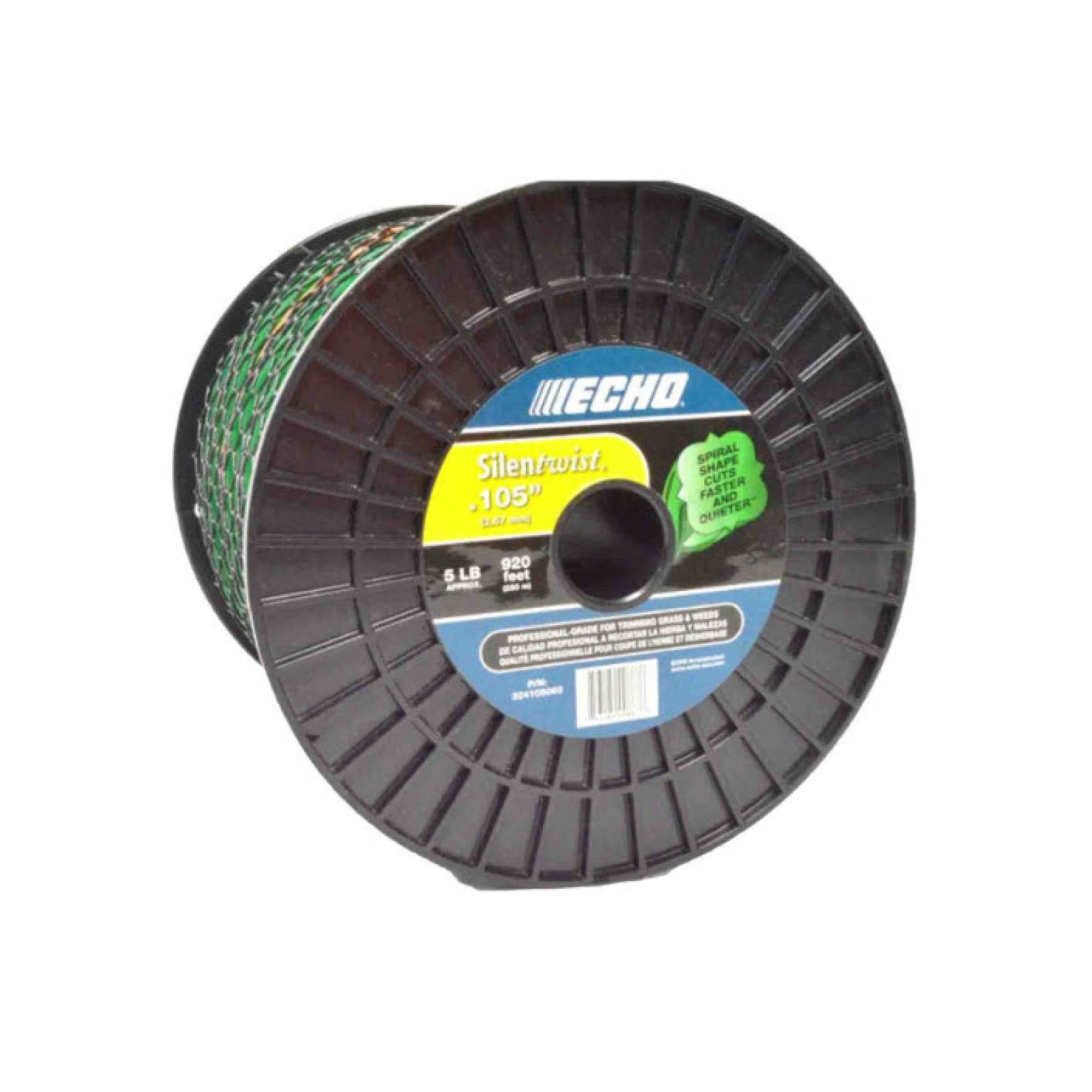 ECHO, Silentwist® Trimmer Line designed For Battery Trimmers, Twisted shape cross section design, 5# Spool, .105 dia, Model #324105060